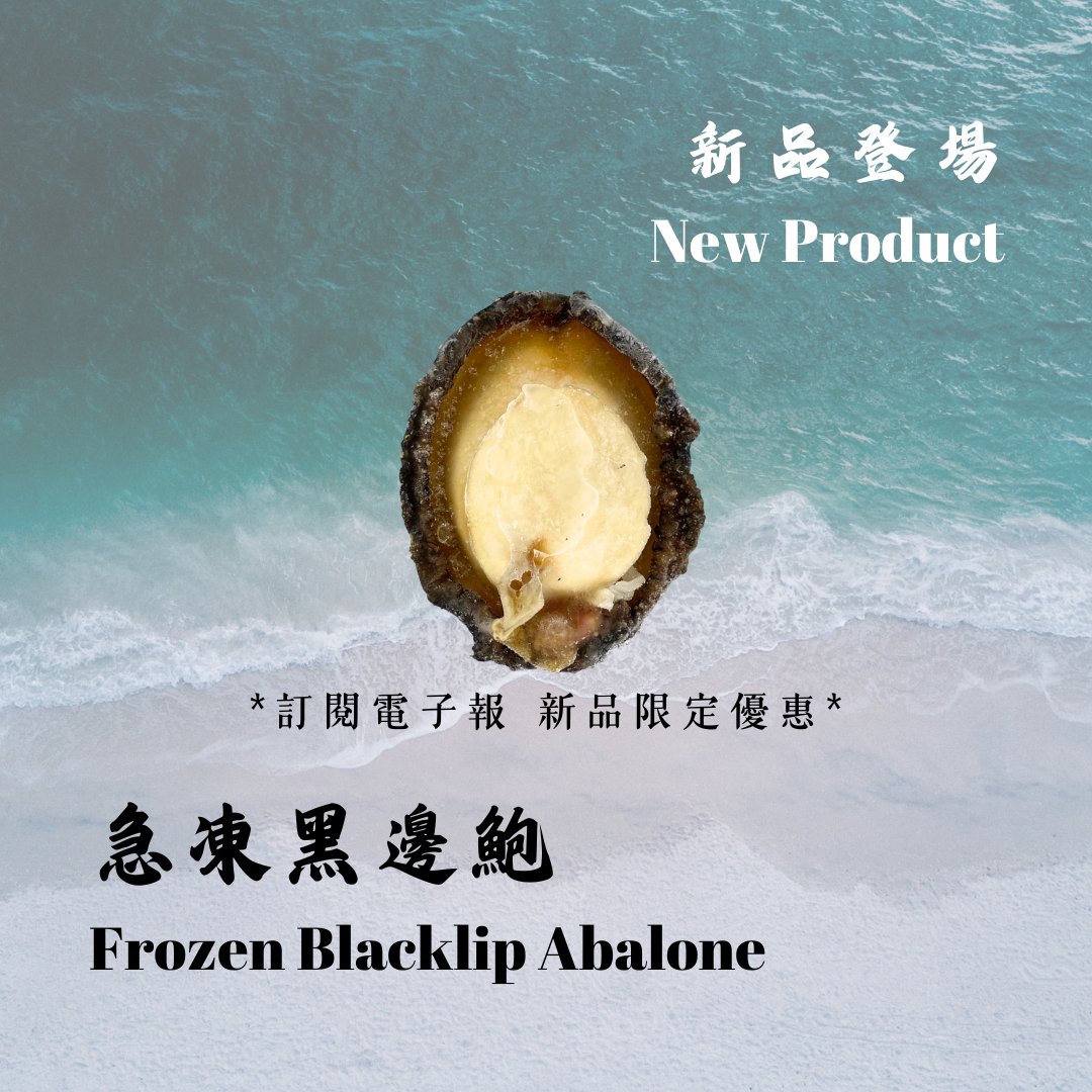 10月新品 重磅推出【急凍黑邊鮑】 - On Hing Dry Seafood